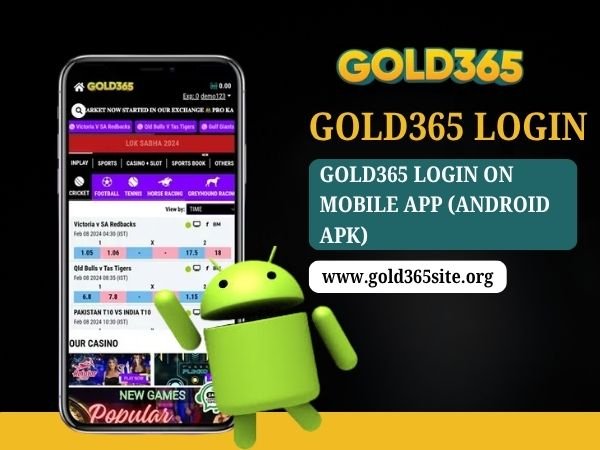 Gold365 Login on Mobile App (Android APK)